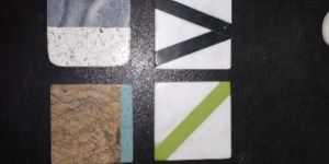 Marble Wood Joint Coaster