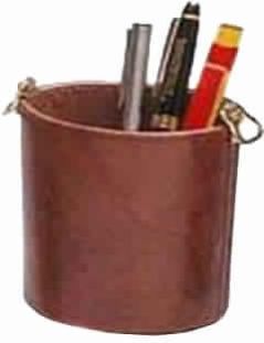 Leather Desk Top Pen Holder