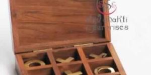 Wood Tic Tac Toe Game