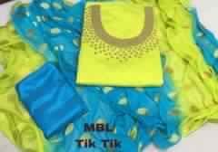 TIK TIK HAND WORK DRESS MATERIAL