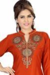 the Radiant Rust Women Short Kurta