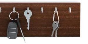 Wudville Particle Board Modern Elegant Wall Mount Key Holder