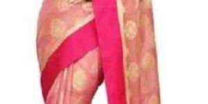 Pink Super Net Saree