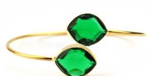 Interlock Gemstone Bangle