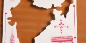 School Student Guideline India Map Thin Templates