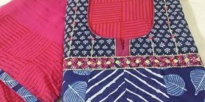 Printed Unstitched Synthetic Suit