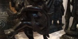 Black Granite Dancing Ganesha