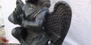 Garuda Black Stone Statue