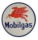 MOBIL GAS CAST IRON WALL PLAQUE