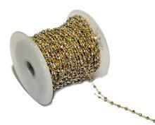 Beautiful Handmade Pyrite Gold Coated Chain