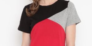 Ladies Half Sleeves Round Neck T-Shirt