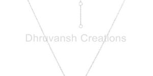 White Rhodium Plated 925 Silver White Zircon Pendant