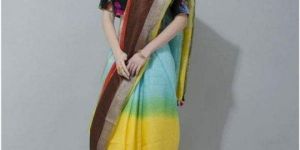 Multicolored Linen Sarees