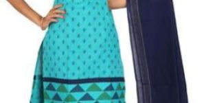 Printed Cotton Churidar Suit