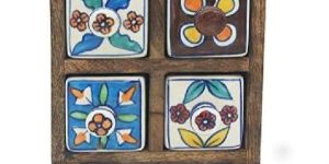 Multicolor Wooden Spice Box
