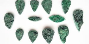 Melachite Druzy Stone Cabochon