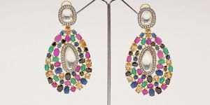 Stone Earrings Jhumka Fashion