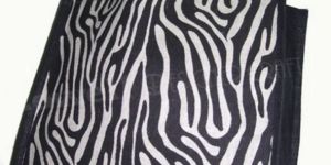 ZEBRA PRINT JUTE SHOPPING BAG