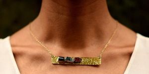 Tourmaline Bar Necklace