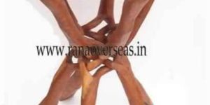 Wooden Five Leg Stand with Table Top