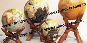 World Globe with Wooden Four Leg Display Stands