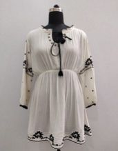 Women Designer Embroidery Sleeves Top