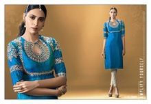 Silk Embroidery Kurtis