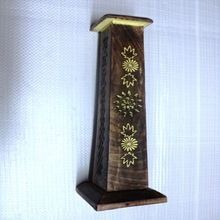 Round Hexa Square Wooden Incense Burners Tower Model