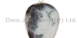 Solid Dendritic Opal Gemstone Handmade Pendant