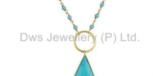 Turquoise Designer Rosary Chain Wholesale Pendent Chain Jewelry