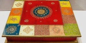 Wooden Painted Bajot Table