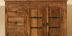 Sheesham Wood Jali Range Cabinet