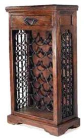 Sheesham Wood Jali Range Wine Cabinet