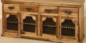 Sheesham Wood Large Jali Sideboard