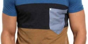 Mens Fashion Cut and Sew T-Shirts
