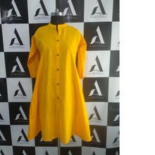 Red Colour Linen Cotton Kurti