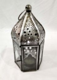 Iron T-Light Hanging Lantern