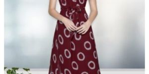 Printed Georgette Gown