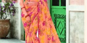 Printed Georgette Saree