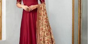 Satin Georgette Gown