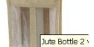JUTE TWO BOTTLE BAG