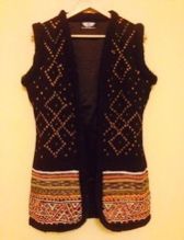 Embroidered Short Fur Jacket