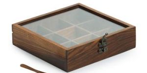 Wooden Spice Box