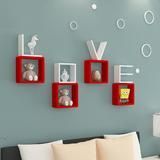 WALL SHELVES LOVE CREATIVE HOME WALL DCOR