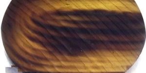 HORN BUTTON BROWN BLANK