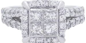 -Cut Diamond Engagement Ring