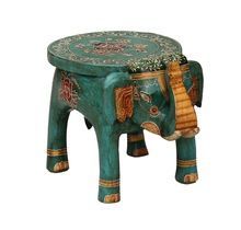 Elephant Shape Stool Painted