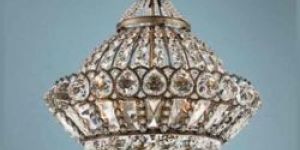 Round Crystal Iron Chandelier
