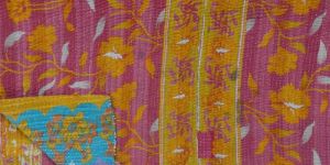 Handmade Patchwork Sari Quilt