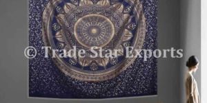 Indian Cotton Mandala Tapestry